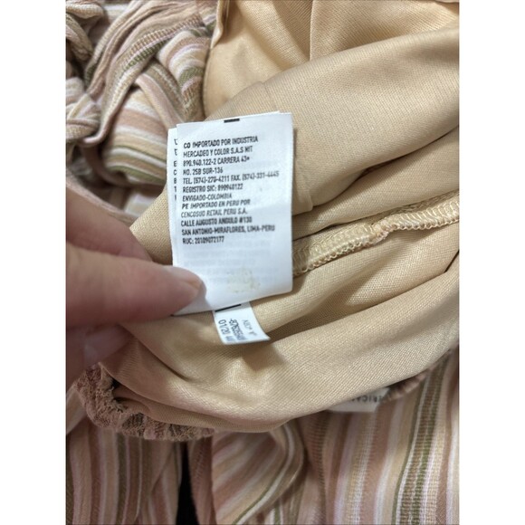 American Eagle Full Body Length Jumpsuit Ladies XS Multicolor Stripe Halter L30" - Picture 12 of 12